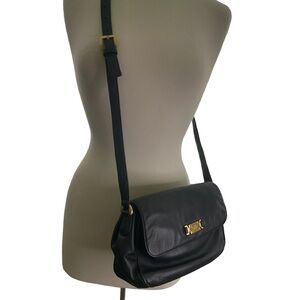 Etienne Aigner Blue Leather Croosbody Bag